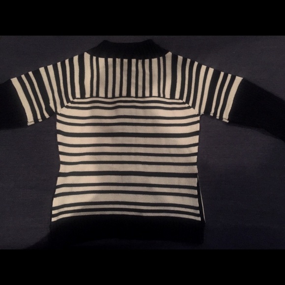😻NWOT Marc Jacobs Striped Cardigan Sweater L Navy - Picture 7 of 8